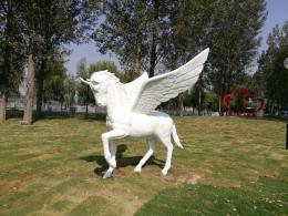 hj3152 玻璃鋼飛馬雕塑_安瀾灣婚慶小品雕塑_濱州宏景雕塑有限公司